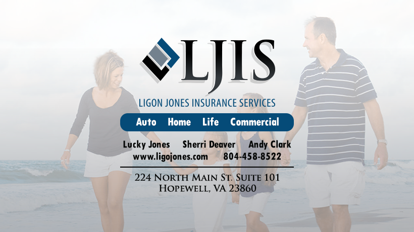 Ligon L Jones Insurance Services Inc. | 224 N Main St #101, Hopewell, VA 23860, USA | Phone: (804) 458-8522