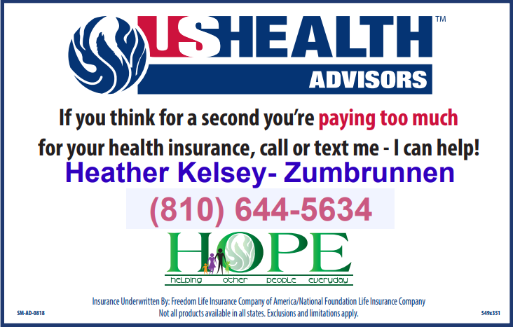 US Health Advisor- HKZ | 9227 Ray Rd, Gaines, MI 48436, USA | Phone: (810) 644-5634