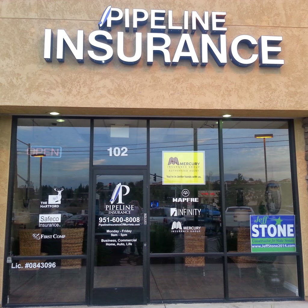 Pipeline Insurance Murrieta | 39209 Winchester Rd, Murrieta, CA 92563, USA | Phone: (951) 600-8008