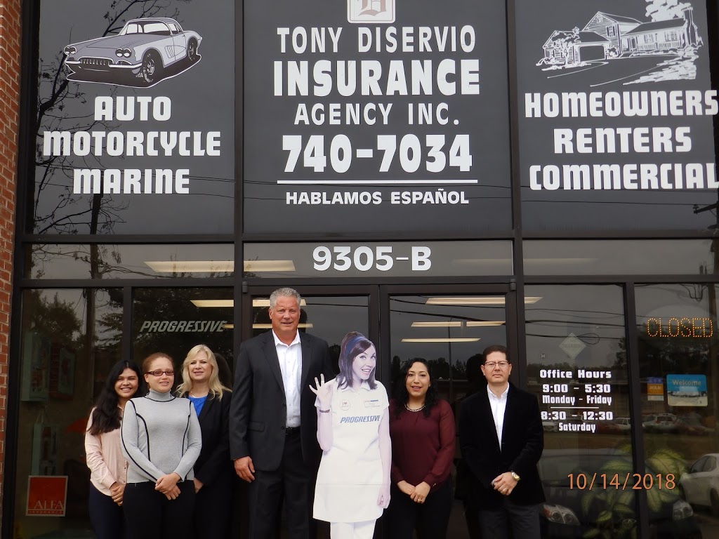 Tony Diservio Insurance, Inc | 9305 Quioccasin Rd B, Richmond, VA 23229, USA | Phone: (804) 740-7034