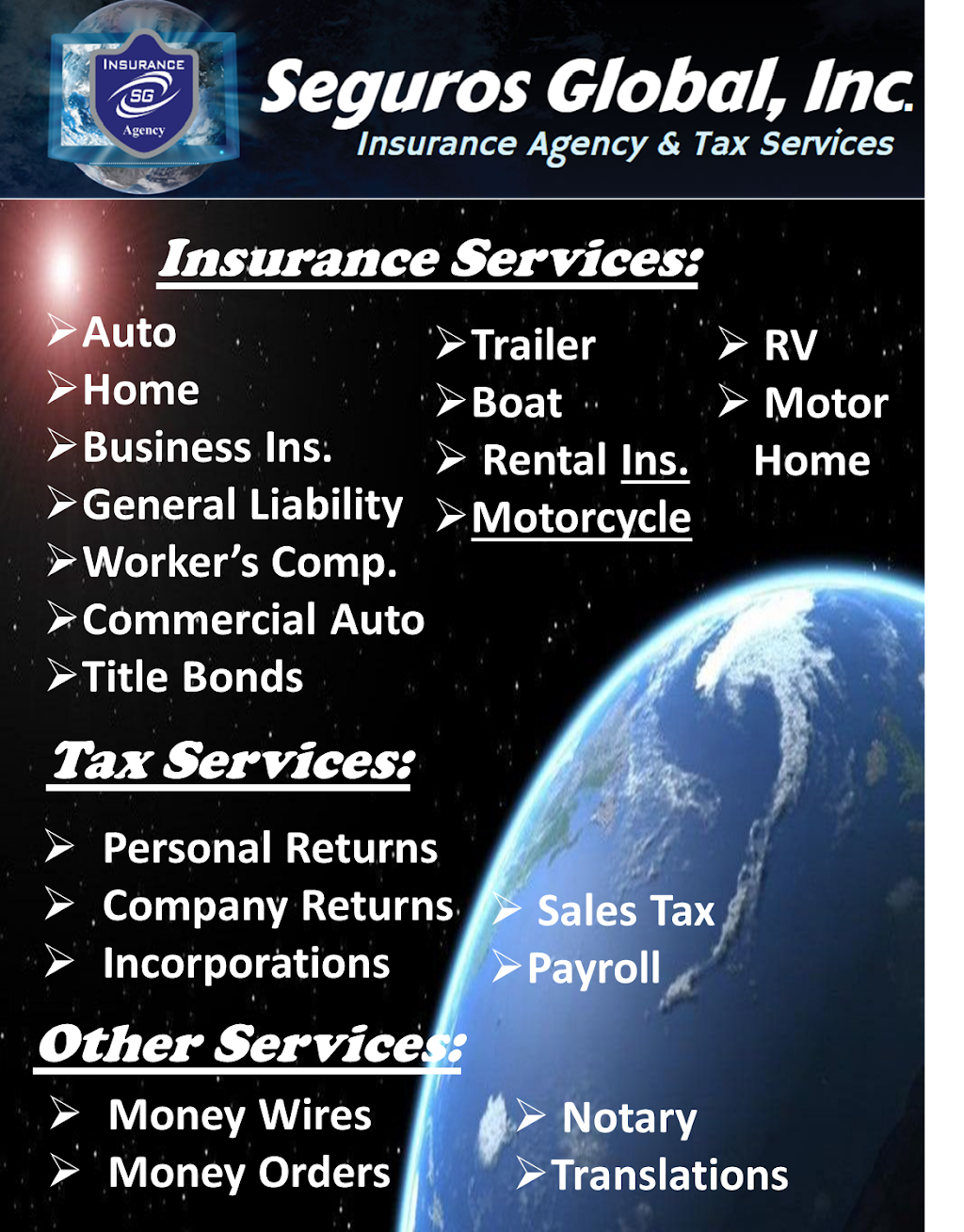 Seguros Global, Inc. | 19 E Broad St, Newnan, GA 30263, USA | Phone: (770) 683-3254