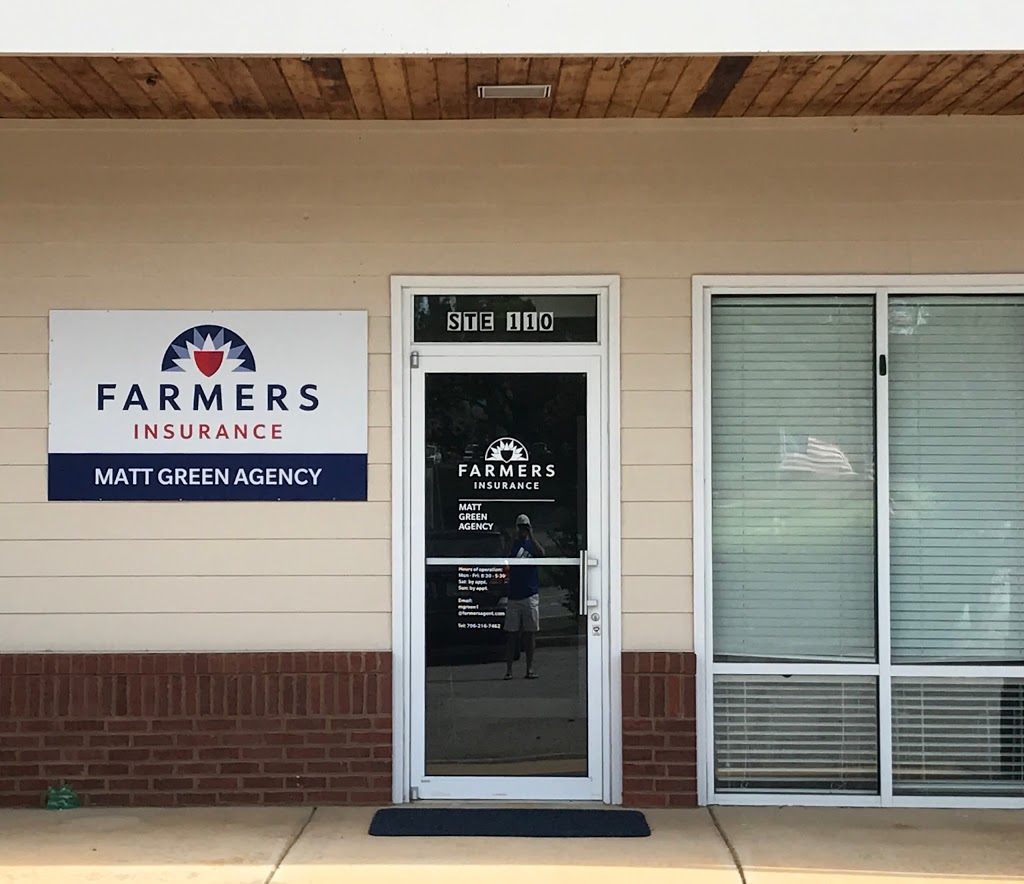 Farmers Insurance - Matthew Green | 86 Highway 53 W Ste 110, Dawsonville, GA 30534, USA | Phone: (706) 926-0467