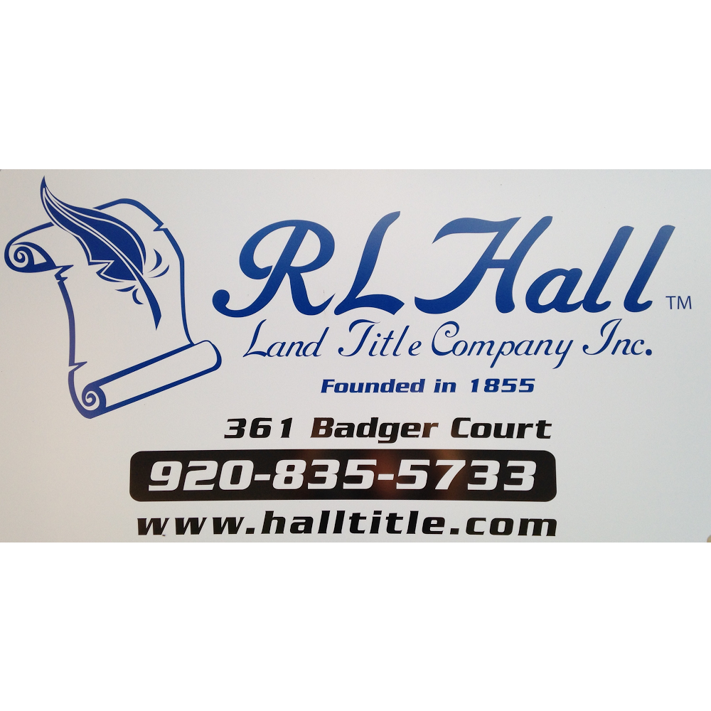 R.L. Hall Land Title Company, Inc. | 361 Badger Ct, Oconto, WI 54153, USA | Phone: (920) 835-5733