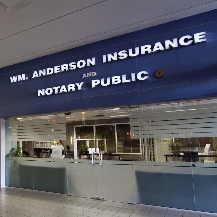 Wm Anderson Insurance & Notary Public | 4820 Kingsway #252, Burnaby, BC V5H 4P1, Canada | Phone: (604) 434-2484