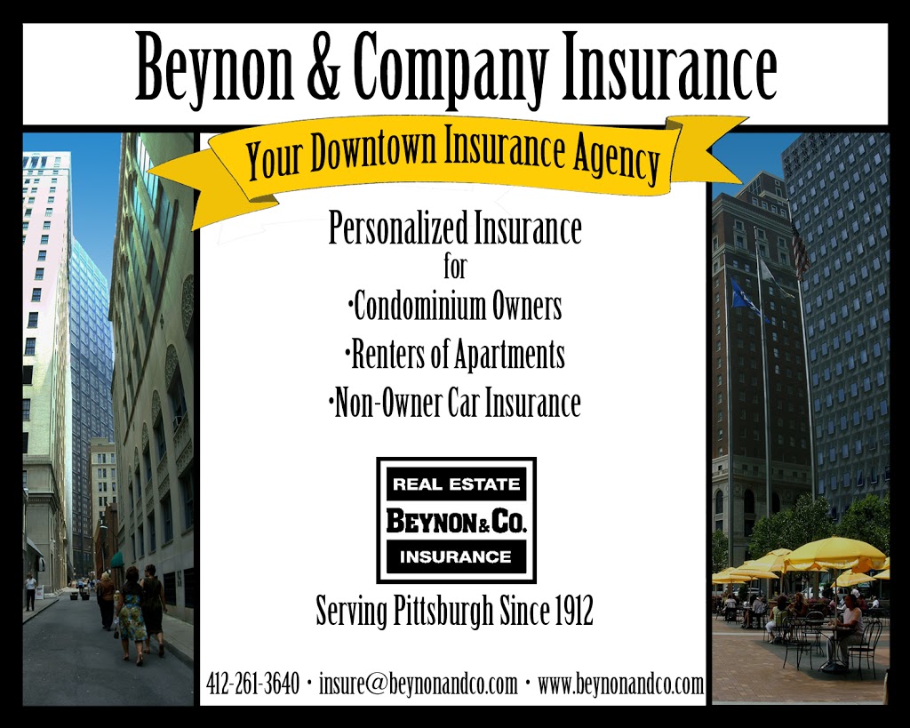 Beynon & Co. Real Estate and Insurance | 102 Broadway St Suite 500, Carnegie, PA 15106, USA | Phone: (412) 261-3640