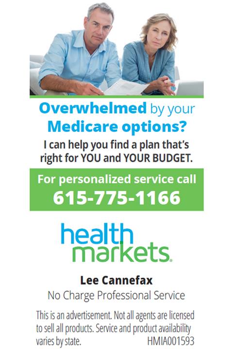 HealthMarkets - Lee Cannefax | 2092 Fairview Blvd, Fairview, TN 37062, USA | Phone: (615) 775-1166