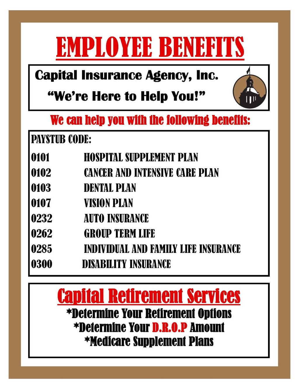 Capital Insurance Agency, Inc. | 1537 Dale Mabry Hwy STE 102, Lutz, FL 33548, USA | Phone: (813) 926-9400