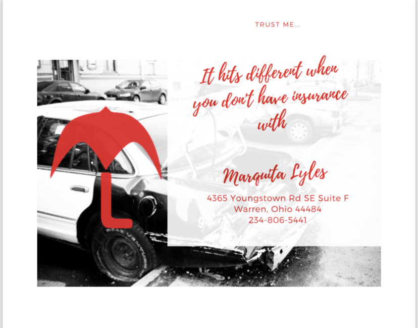 Marquita Lyles Insurance Agency, LLC | 4365 Youngstown Rd SE Suite F, Warren, OH 44484, USA | Phone: (234) 806-5441