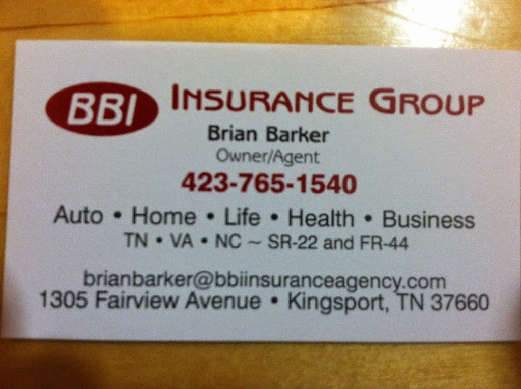 BBI Insurance Group Inc. | 1305 Fairview Ave, Kingsport, TN 37660, USA | Phone: (423) 765-1540