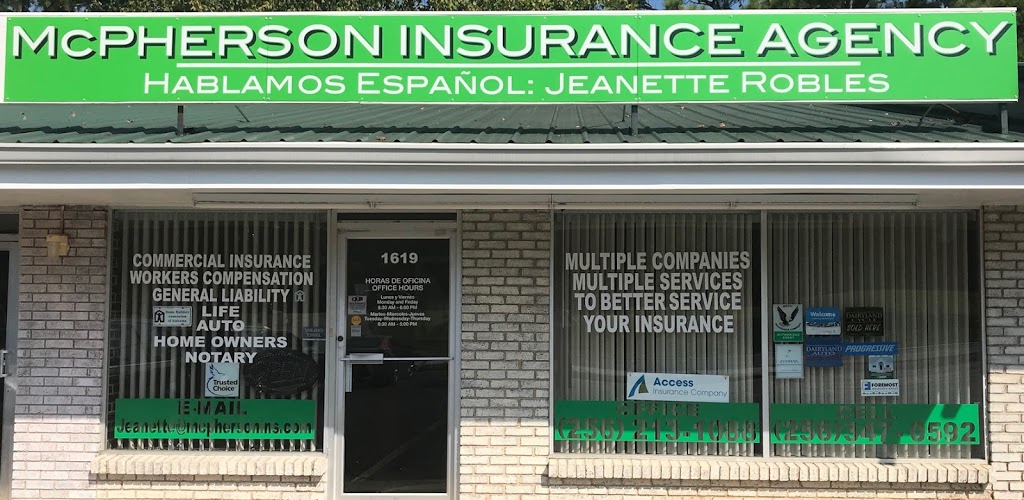 McPherson Insurance Agency | 1619 3rd St NE, Cullman, AL 35055, USA | Phone: (256) 213-1088