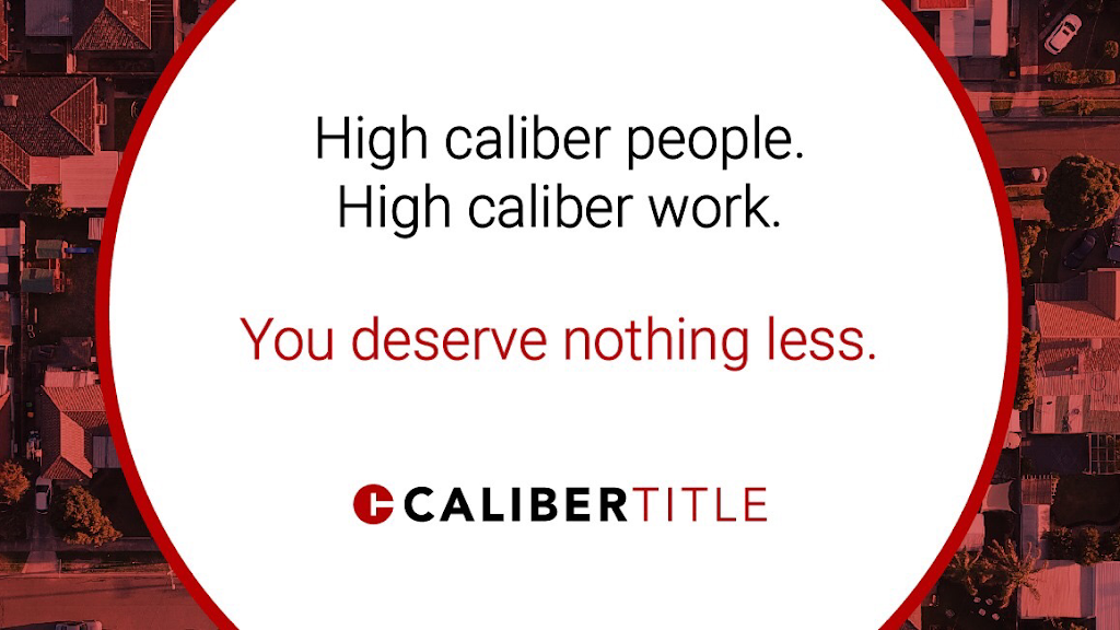 Caliber Title | 1674 Eisenhower Rd, De Pere, WI 54115, USA | Phone: (920) 310-0440