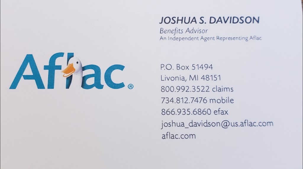 Aflac insurance agent Joshua Davidson | 28284 Acacia, Livonia, MI 48154, USA | Phone: (734) 812-7476