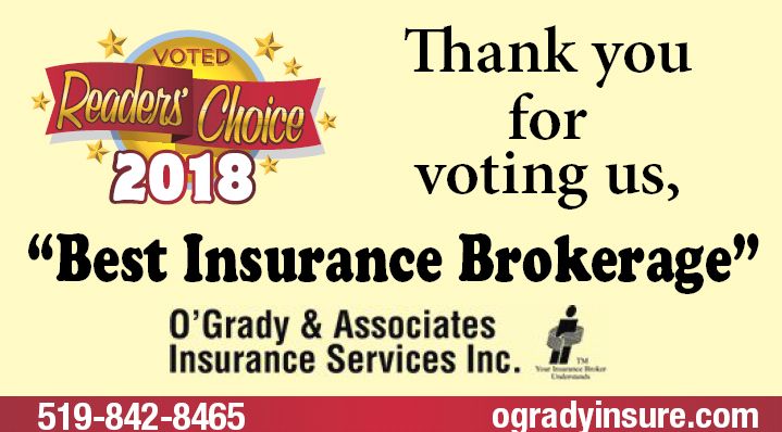 OGrady & Associates Insurance Services Inc. | 16 Brock St W, Tillsonburg, ON N4G 2A2, Canada | Phone: (519) 842-8465