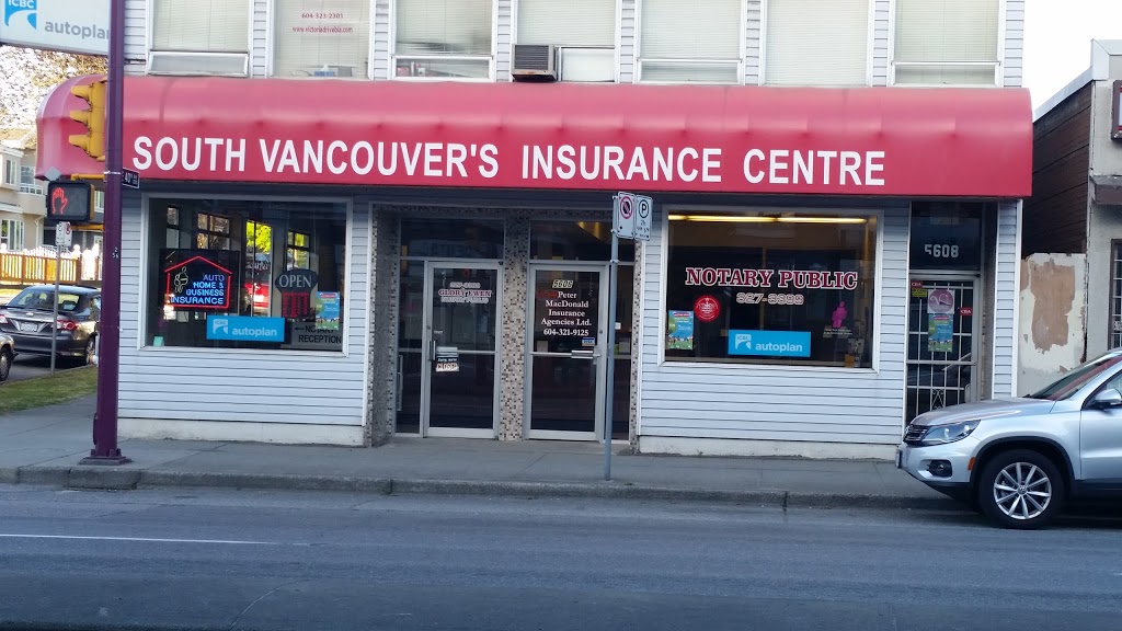 Peter Mac Donald Insurance Ltd | 5606 Victoria Dr, Vancouver, BC V5P 3W4, Canada | Phone: (604) 321-9125