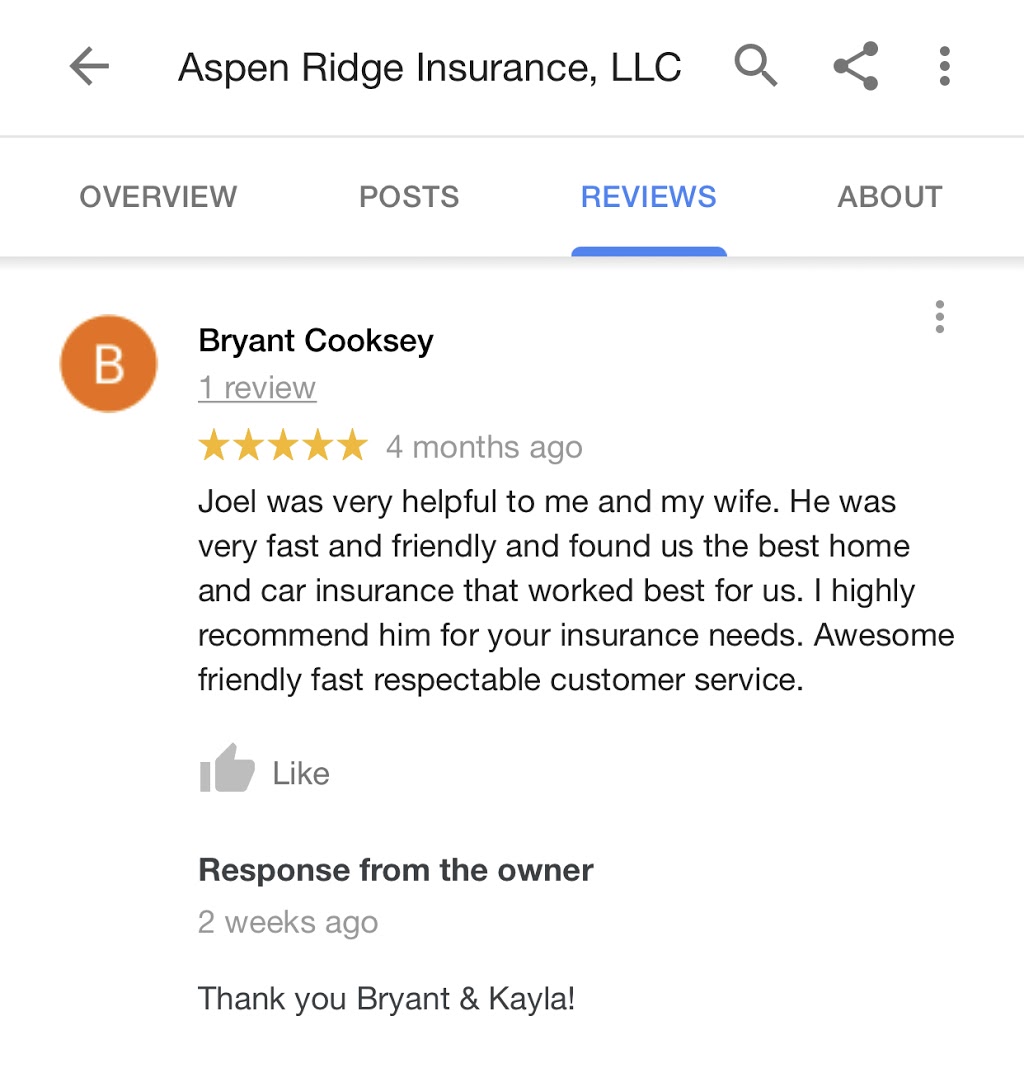 Aspen Ridge Insurance, LLC | 9850 Von Allmen Ct Ste 201, Louisville, KY 40241, USA | Phone: (502) 233-2272