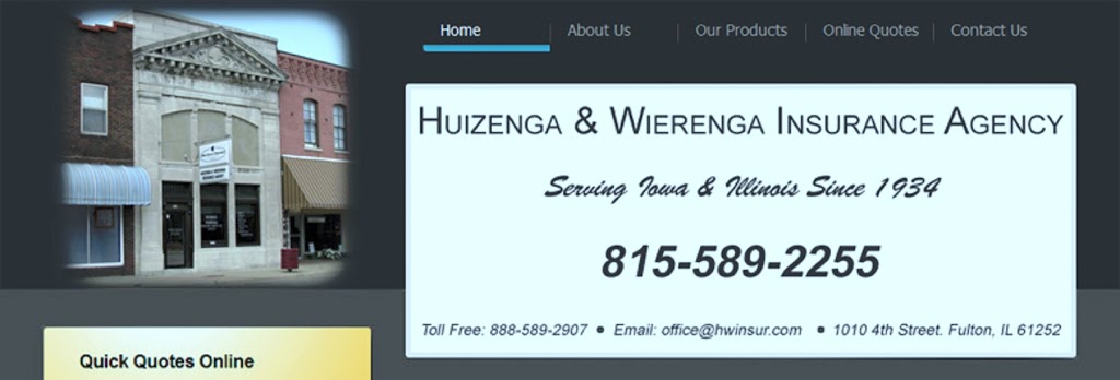 Huizenga and Wierenga Insurance Agency, Inc. | 1010 4th St, Fulton, IL 61252, USA | Phone: (815) 589-2255