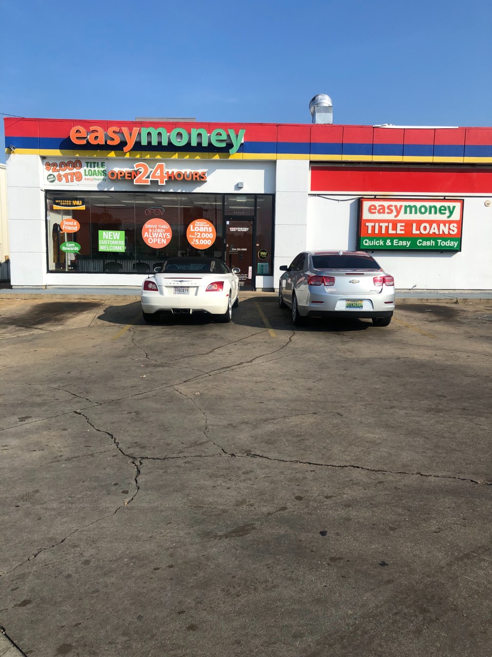 Easy Money | 1102 Ann St, Montgomery, AL 36107, USA | Phone: (334) 293-9999