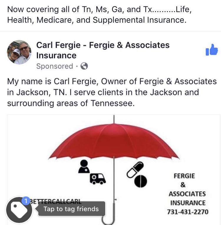 Carl Fergie - Fergie & Associates Insurance | 566 Wallace Rd, Jackson, TN 38305, USA | Phone: (731) 431-2270