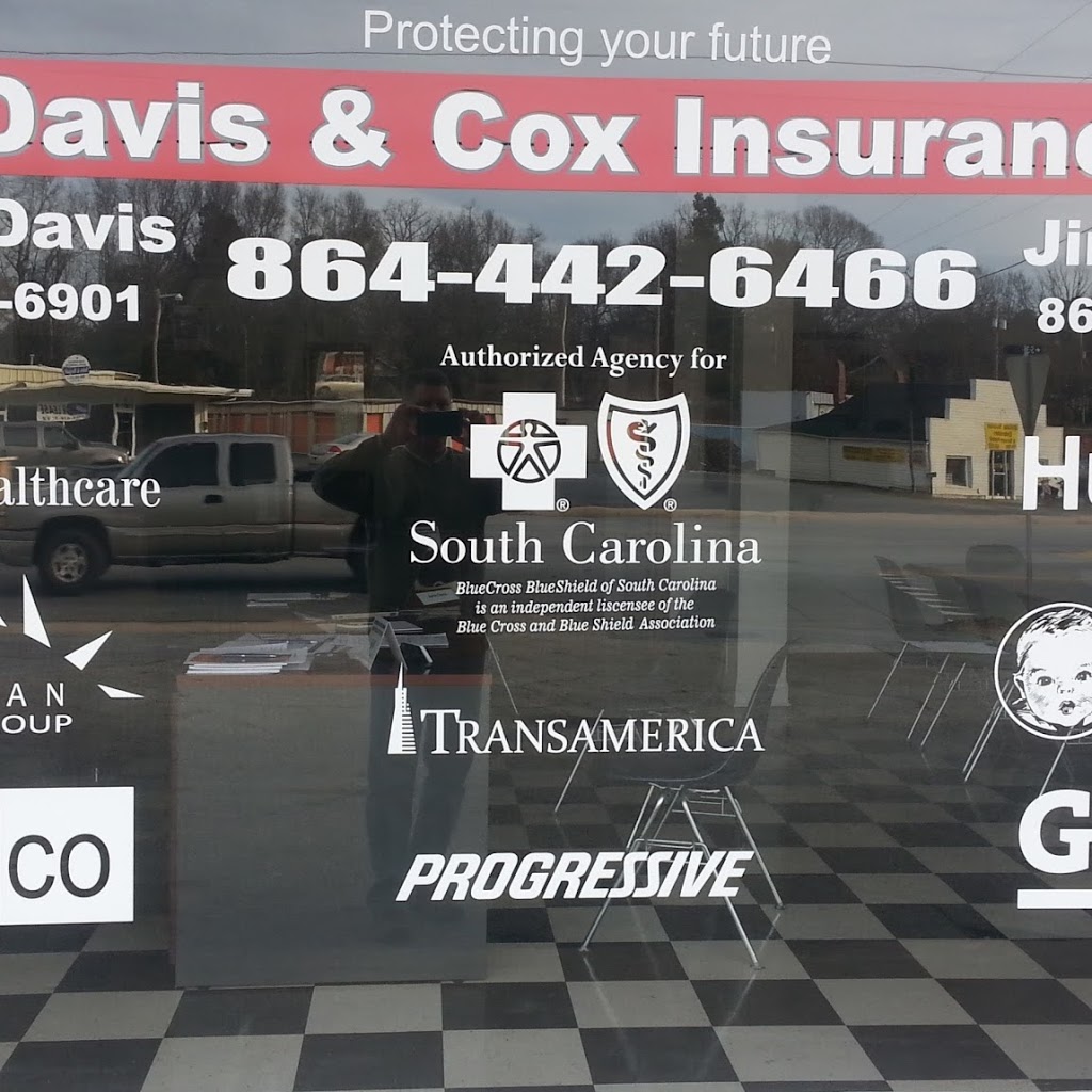 Davis & Cox Insurance | b, 500 E 1st Ave, Easley, SC 29640, USA | Phone: (864) 442-6466