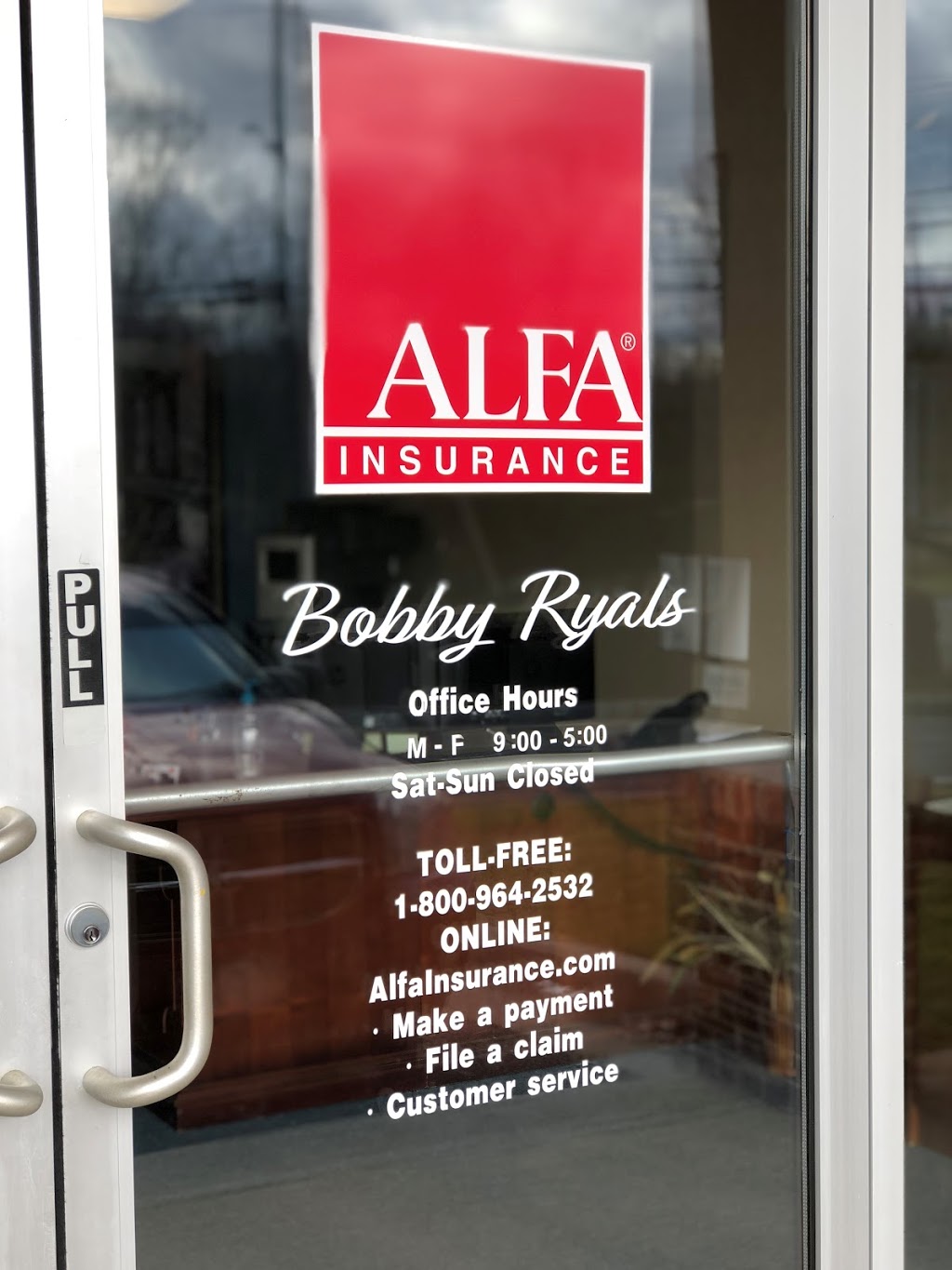 Alfa Insurance - Bobby Ryals Agency | 1307 Ball St Ste 10, Perry, GA 31069, USA | Phone: (478) 987-0845