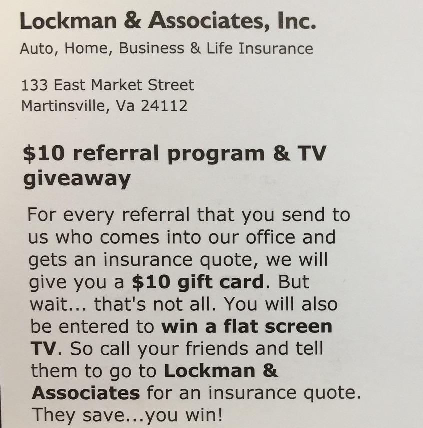 Lockman & Associates, Inc. | 133 E Market St, Martinsville, VA 24112, USA | Phone: (276) 632-7568