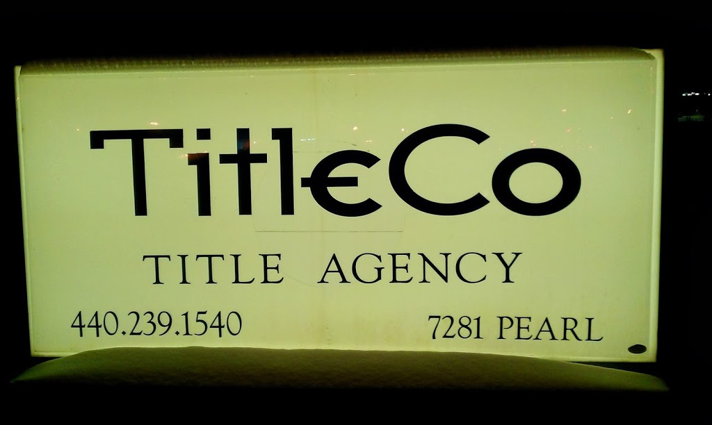 TitleCo Title Agency Ltd | 7281 Pearl Rd, Cleveland, OH 44130, USA | Phone: (440) 239-1540