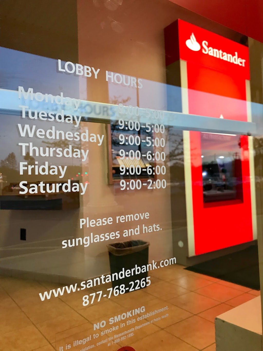 Santander Bank | 2A Elm St, Woburn, MA 01801, USA | Phone: (781) 721-1052