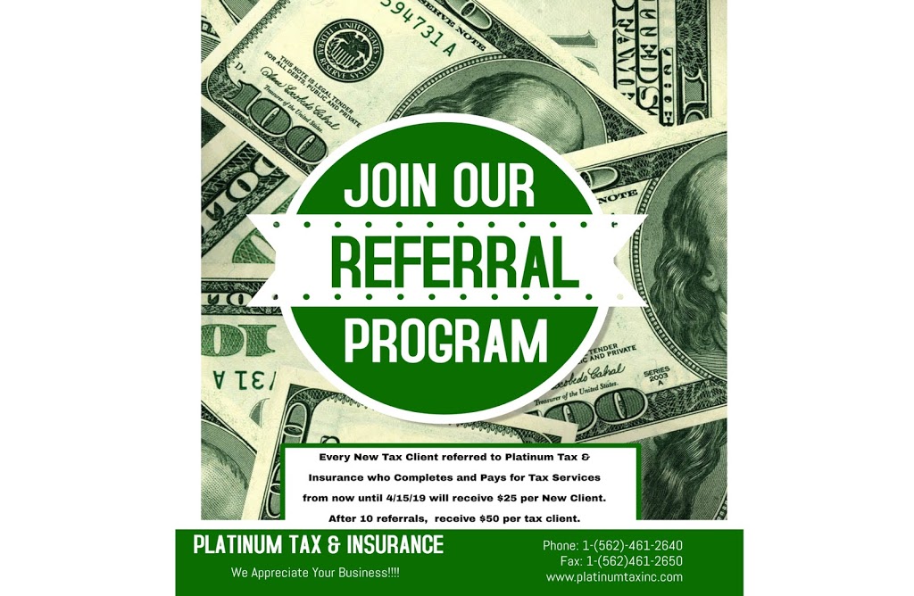 Platinum Tax & Insurance Services | 6614, 17836 Bellflower Blvd, Bellflower, CA 90706, USA | Phone: (562) 461-2640