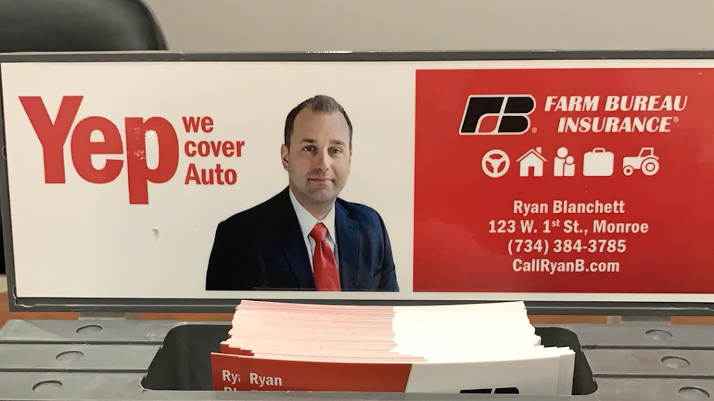 Ryan Blanchett, CIC, Farm Bureau Insurance Agent | 123 W 1st St, Monroe, MI 48161, USA | Phone: (734) 384-3785