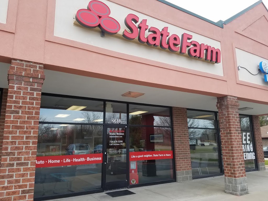 State Farm: Blake Weldon | 20832 Telegraph Rd, Brownstown Charter Twp, MI 48174, USA | Phone: (734) 676-3200