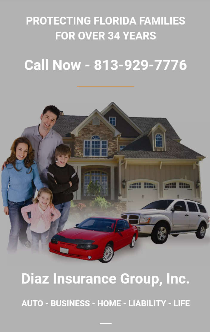 Diaz Insurance Group, Inc | 23540 FL-54, Lutz, FL 33559, USA | Phone: (813) 929-7776