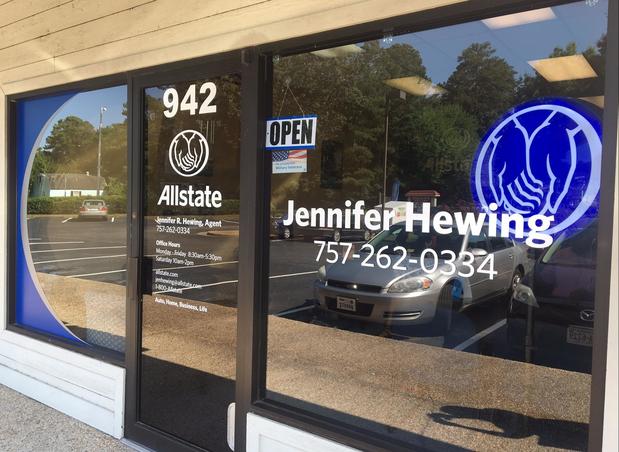 Jennifer Hewing: Allstate Insurance | 942 Big Bethel Rd, Hampton, VA 23666, USA | Phone: (757) 262-0334