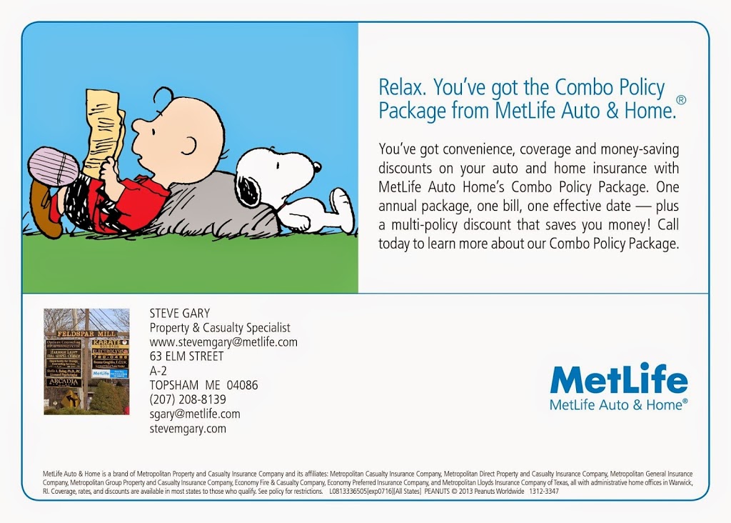 MetLife Auto & Home | 63 Elm St Suite A2, Topsham, ME 04086, USA | Phone: (207) 208-8139