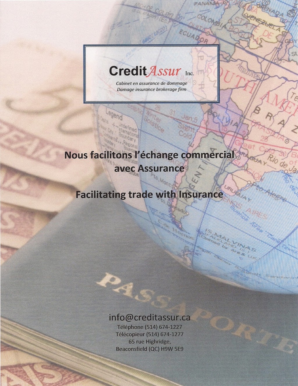 Creditassur Inc | 65 Highridge Rd, Beaconsfield, QC H9W 5E9, Canada | Phone: (514) 674-1227