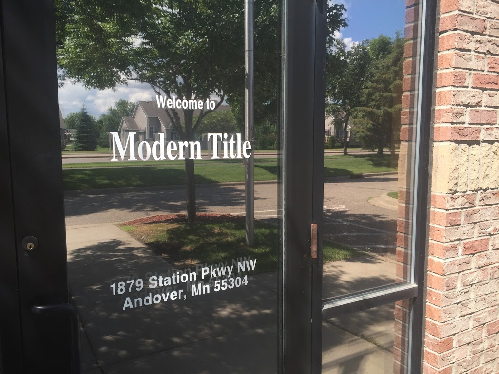 Modern Title | 1879 Station Pkwy NW, Andover, MN 55304, USA | Phone: (763) 308-4300