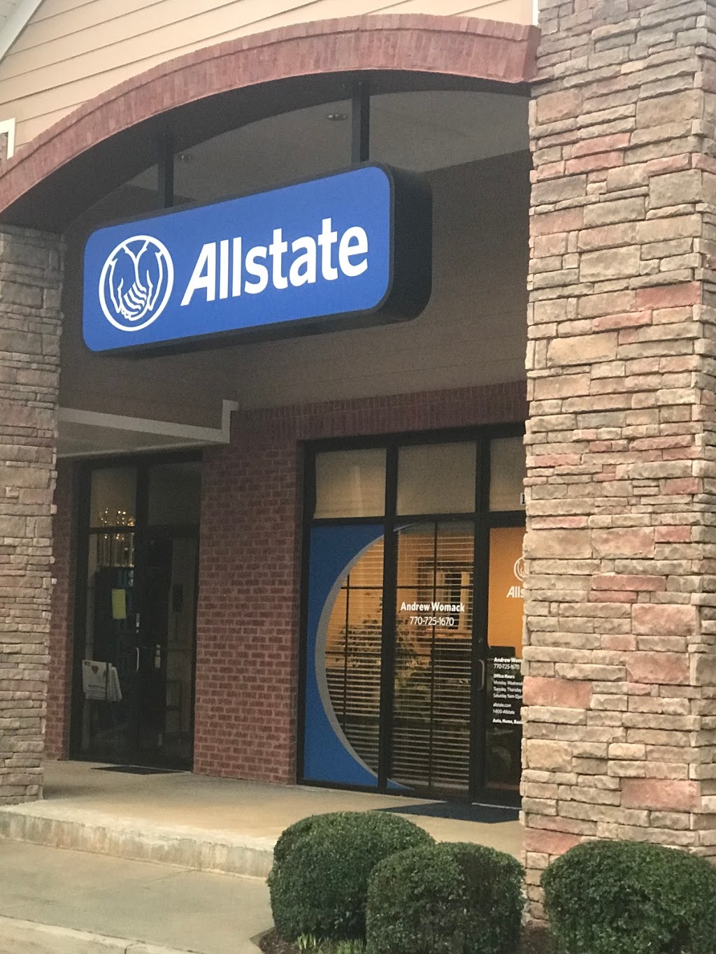 Andrew Womack: Allstate Insurance Agent | 2971 Monroe Hwy Suite 115, Bogart, GA 30622, USA | Phone: (770) 725-1670